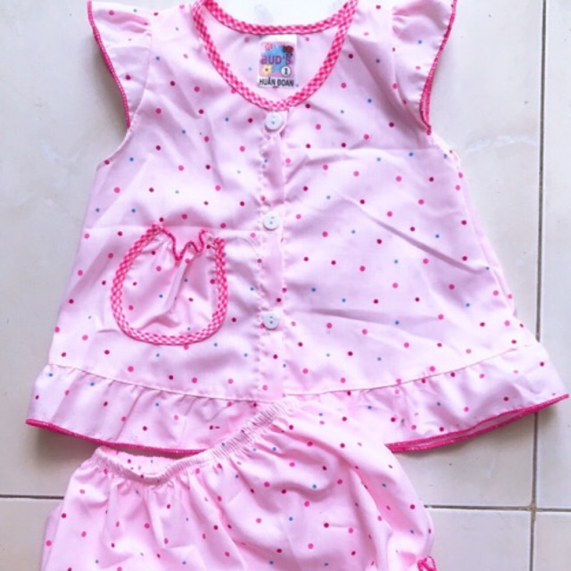 Bộ kate xinh xắn mặc nhà cho bé gái 4-12kg