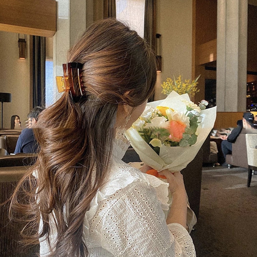 Kẹp tóc màu kẹo ngọt kiểu dáng đơn giản thời trang Hàn Quốc