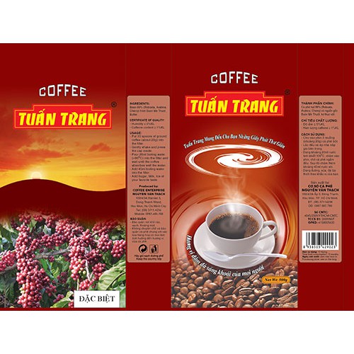 Cà phê bột rang xay Tuấn Trang gói 500gr | BigBuy360 - bigbuy360.vn
