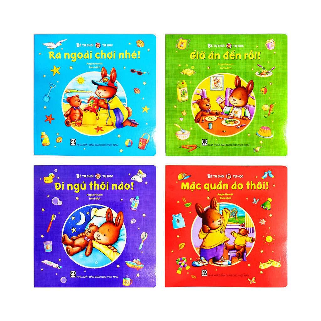 Sách cho bé - Bé Tự Chơi Tự Học - Trọn bộ 4 cuốn ADCBookiz