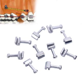 Bộ 10 móc niềng răng chất liệu inox có các loại dài/ngắn