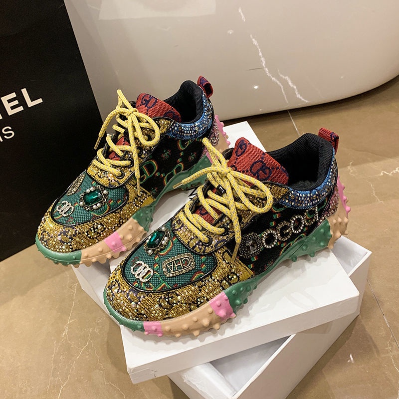 Giày Thể Thao Tăng Chiều Cao 4cm Chống Trượt Thời Trang Mùa Hè 2023 Dành Cho Nữ