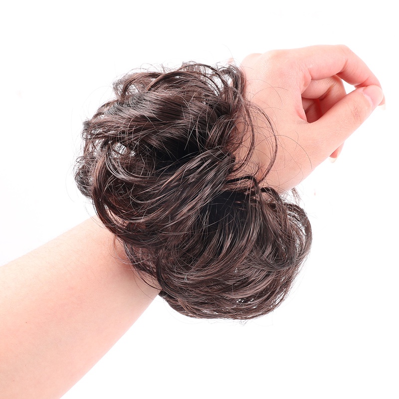 Tóc Giả Bồng Bềnh Màu Nâu Tự Nhiên Xinh Xắn Cho Nữ