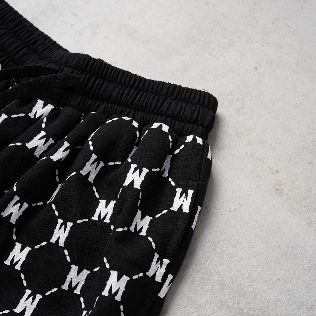 Quần shorts Monogram MSW Town, quần short nỉ nam nữ unisex