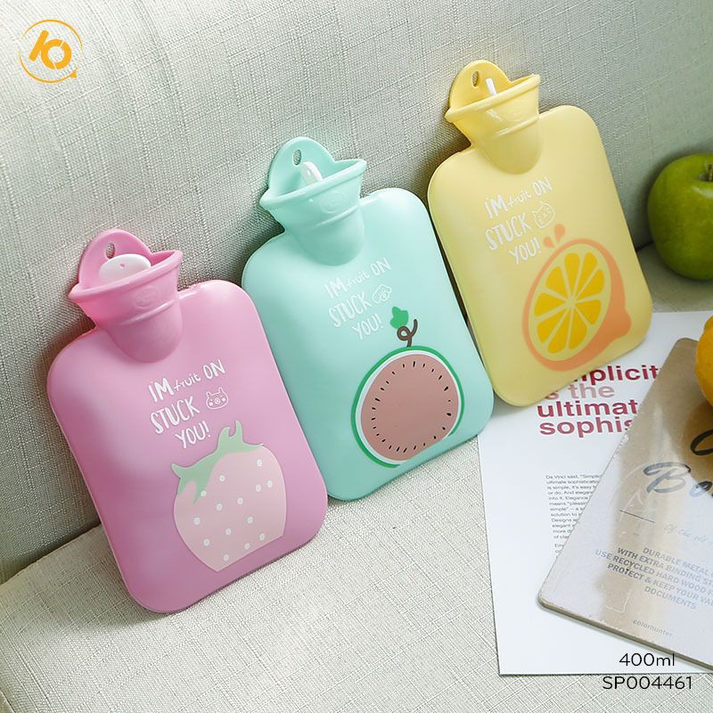 Túi chườm nóng lạnh silicon giảm đau đa năng nhiều mẫu Fruit 400ml