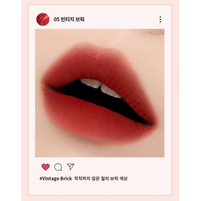 [Kèm Bill]Son Kem Lì EGLIPS VELVET FIT TINT - LIVELY LIP MATTE