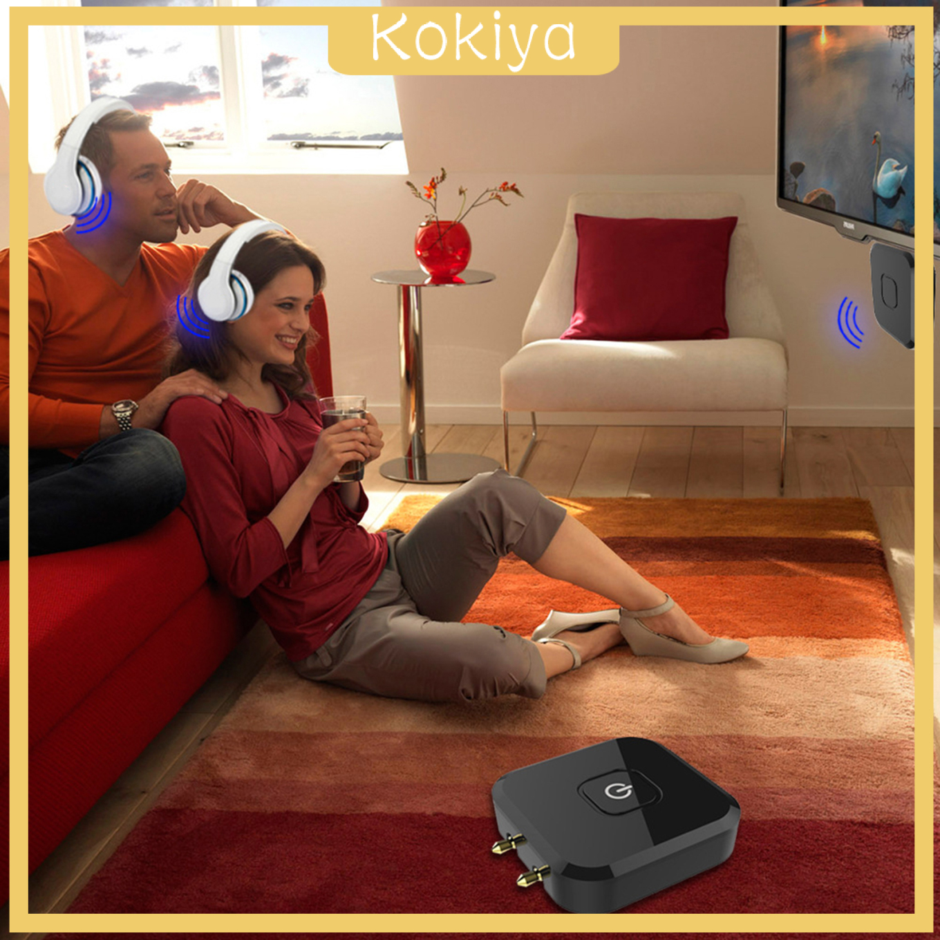 Đầu Nối Truyền Tín Hiệu Âm Thanh Bluetooth Không Dây Màu Đen | BigBuy360 - bigbuy360.vn