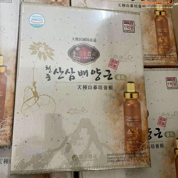 Nước Tinh Chất Sâm Núi Vảy Vàng Cheon Jong-Tissue-Cultured Korean Mountain Ginseng 20ml x 30 Lọ Hàn Quốc