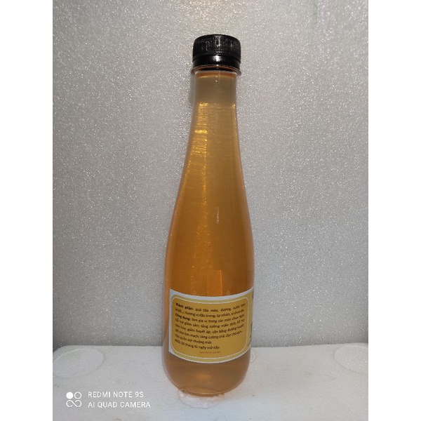 Giấm Táo Mèo Lên Men Tự Nhiên Thanh Thanh, chai 500ml, Dấm Giàu Vitamin Và Vi Chất, Làm Đẹp Da, Tăng Cường Thải Độc Gan