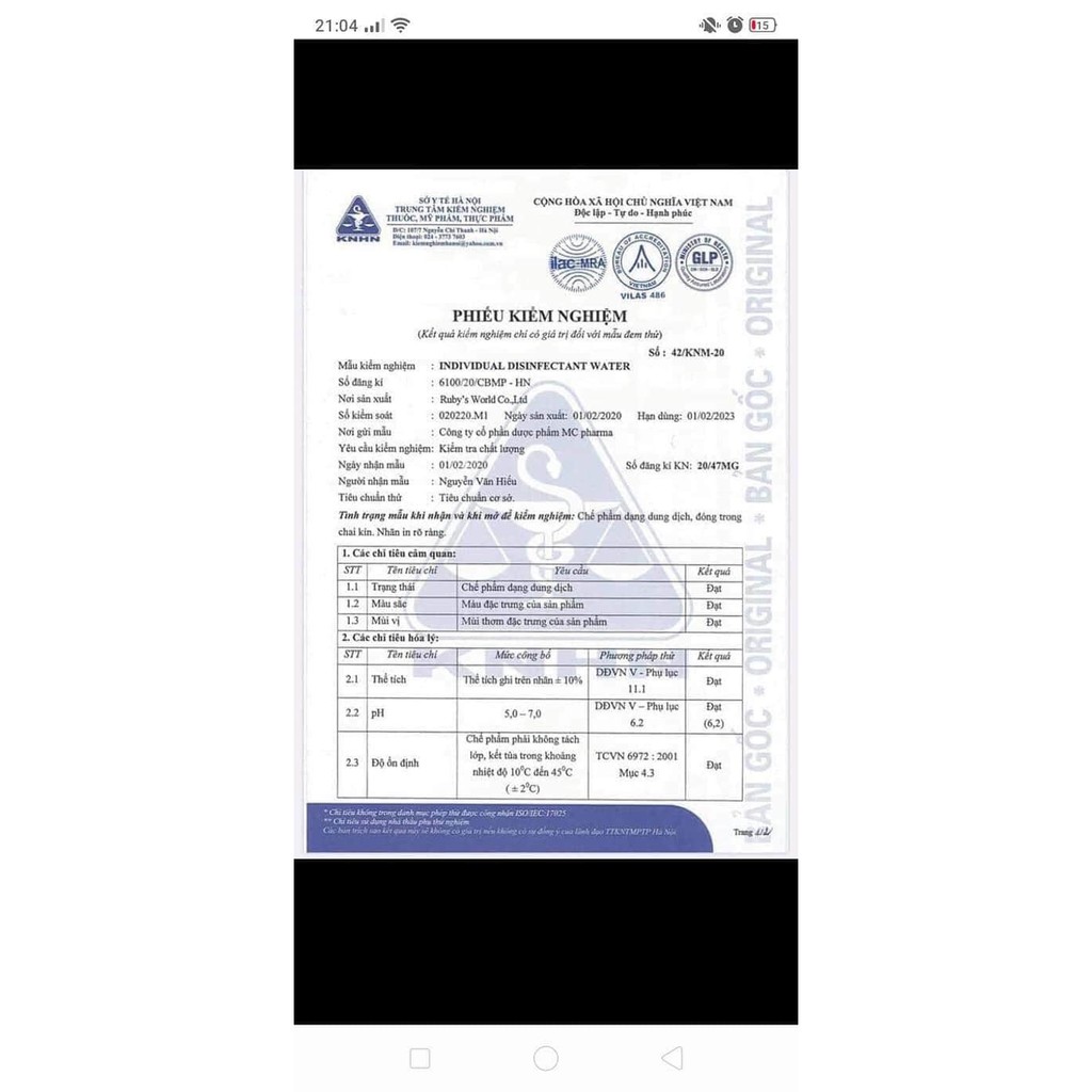 Bình Xịt Rửa Tay Kháng Khuẩn MC PHARMA Đã Được Kiểm Định An Toàn Về Chất Lượng | BigBuy360 - bigbuy360.vn