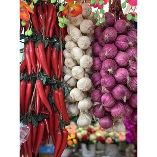 DÂY TỎI, HÀNH, ỚT TRANG TRÍ