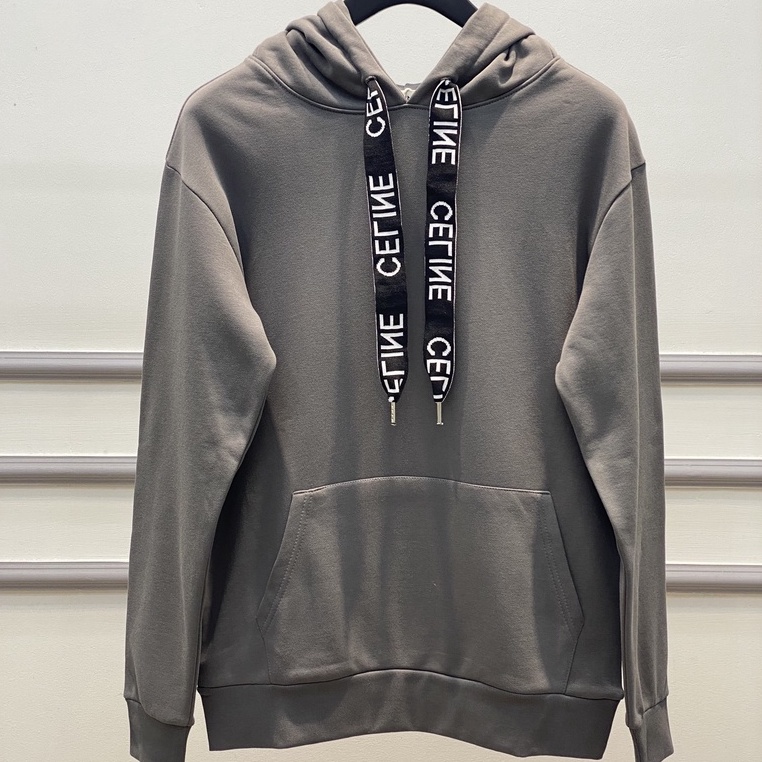 Áo thu đông ☀ ĐỦ SIZE 45-85 KG ☀ Áo hoodie Celine logo mũ túi bụng