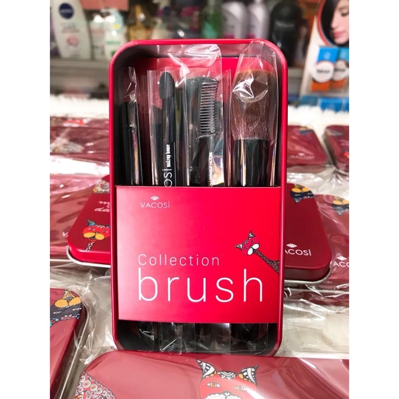 Bộ Cọ Hộp Sắt Vacosi My Darling Travel Brush Set