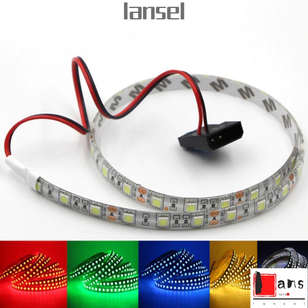 Dải Đèn LED 18 Bóng 30cm 2835 SMD DC 12V 100cm 60 Bóng Nhiều Màu Sắc Trang Trí