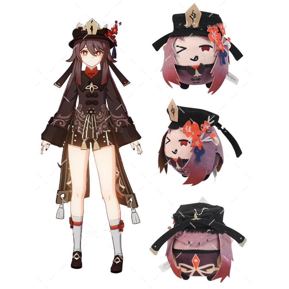 Thú nhồi bông 10cm ZhongLi Xiao Tartaglia Fischl Aether Albedo Klee thích hợp làm quà tặng