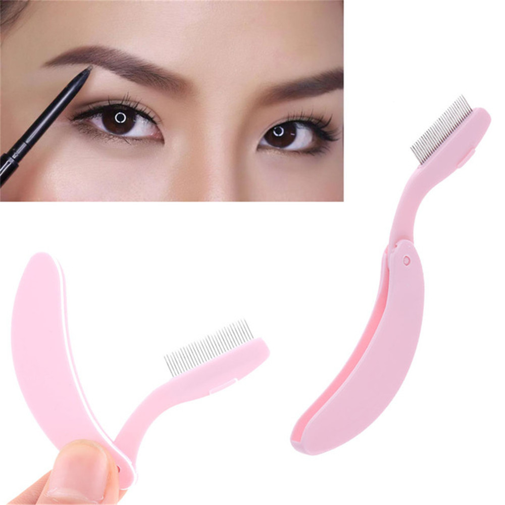 Lược Chải Lông Mi Chuyên Nghiệp Có Thể Gấp Gọn Tiện Lợi Bằng Kim Loại