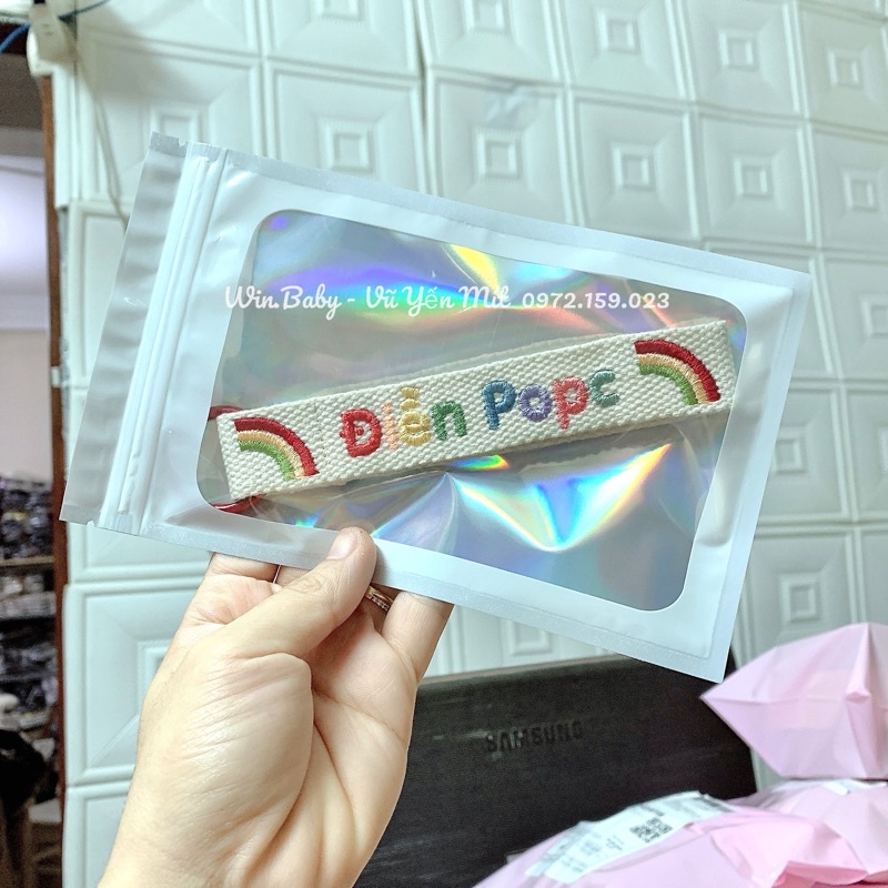 Nametag thêu tên nhiều màu sắc cực cute 🤎