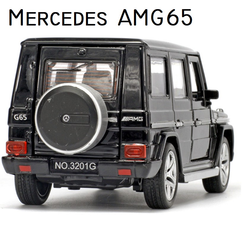 Mô hình xe ô tô Mercedes AMG G65 tỉ lệ 1:32 kim loại, có đèn và âm thanh