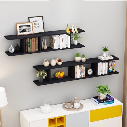 Combo Bộ 2 Kệ Gỗ Trang Trí Treo Tường Nhiều Ngăn