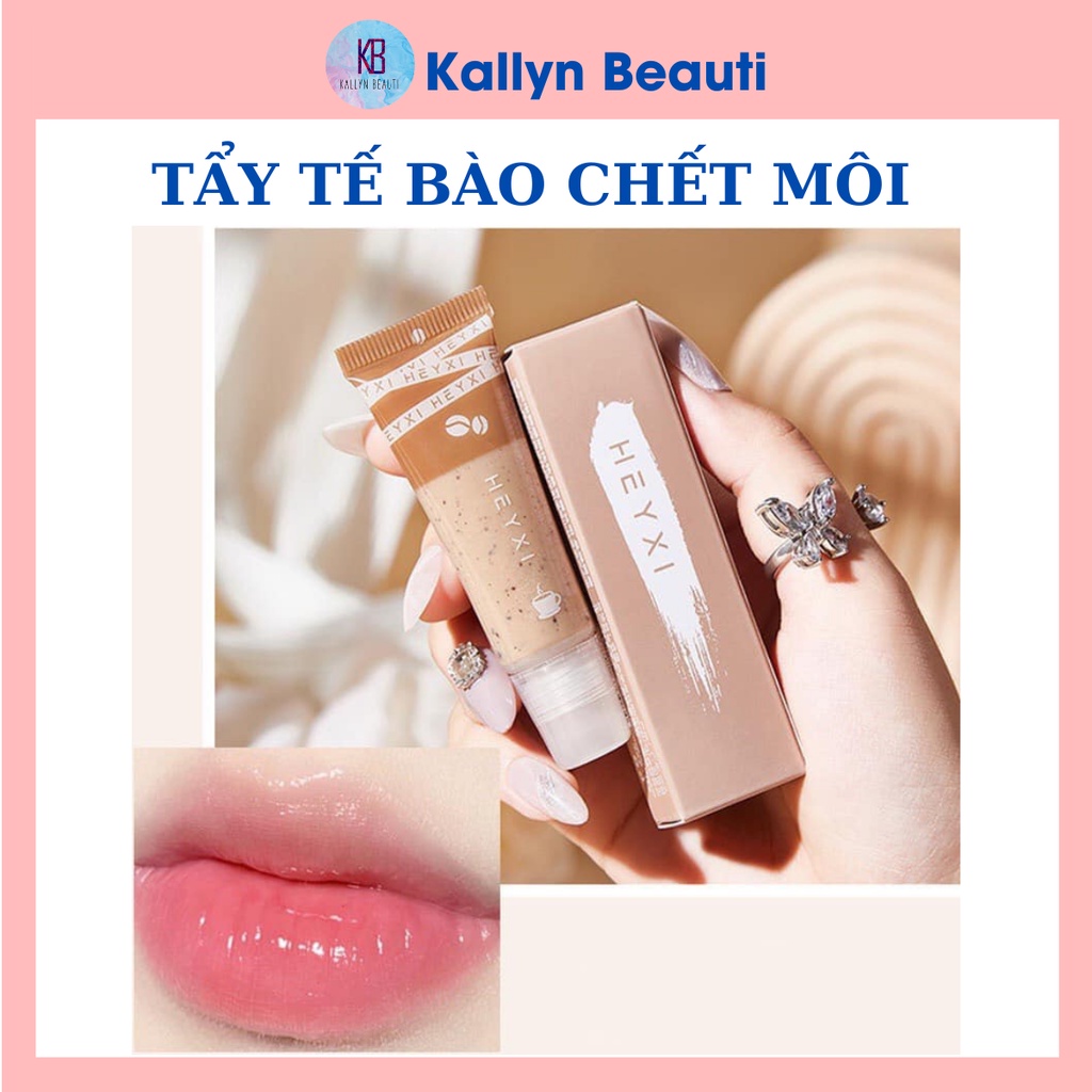 Tẩy Da Chết Tế Bào Chết Môi Heyxi Cafe CoffeeMoisturizing Lip Scrub Dưỡng Ẩm Và Căng Bóng Môi