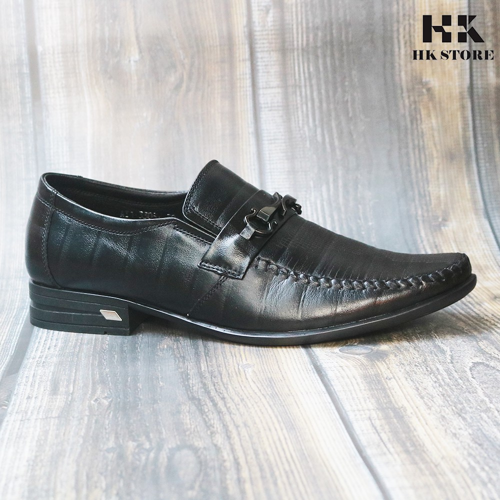 Giày tây lười nam hàng cao cấp chính hãng HK.STORE siêu nhẹ êm chân và chống nhăn da hoàn toàn.