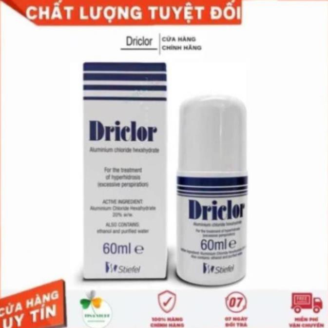 Driclor 60ml Của Anh Lăn Khử Mùi Mồ Hôi Tay Chân Nách