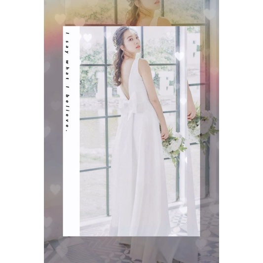 POXI FASHION ⤑ Váy cưới công chúa hở lưng gài nơ sang trọng⇿〈Giá gốc 3.050〉