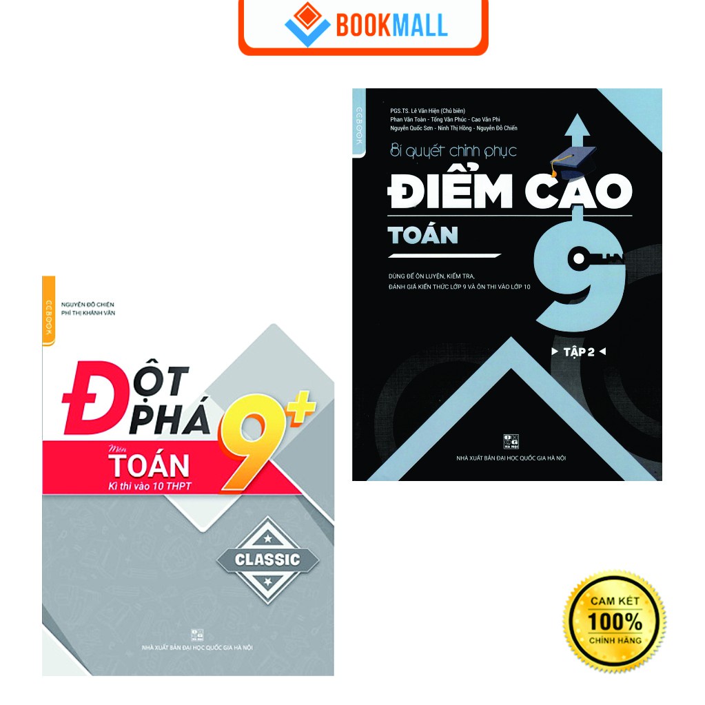 Sách - Combo Đột phá 9+ kì thi vào lớp 10 - Chinh phục điểm cao 9 - toán - tập 2 (2 cuốn)