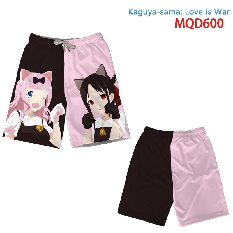 Anime Kaguya-sama: Love Is War Printed Beach Pants Trend Casual Shorts