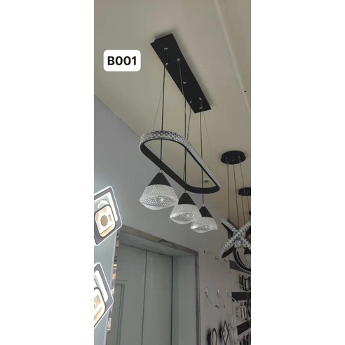 Đèn thả bàn ăn  - đen  thả trần -   đèn thả trang phòng bếp, bảo hành 24 tháng