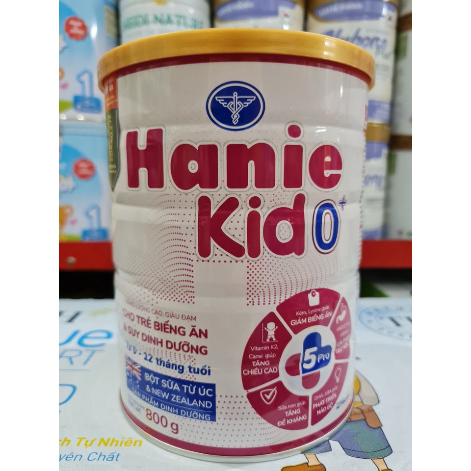 Sữa Bột HANIE KID Số 0+, 1+, 2+ Lon 900G