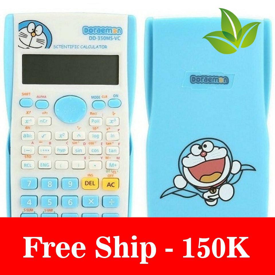 Freeship Máy tính hình Doremon giống FX 500