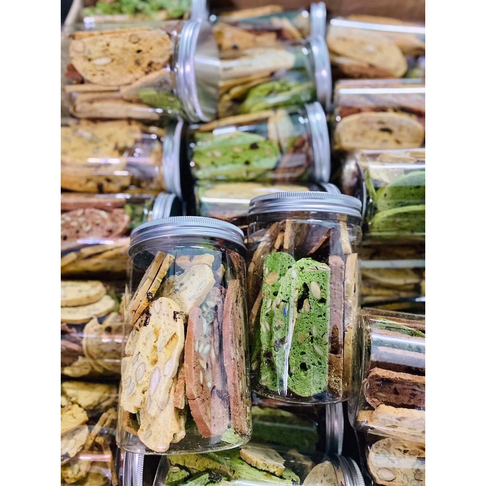 Bánh BISCOTTI MinnaFood 3 vị nguyên cám KHÔNG ĐƯỜNG dành cho người ăn kiêng, giảm cân, tiểu đường BCT01 | BigBuy360 - bigbuy360.vn
