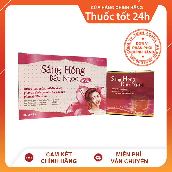 Viên uống và kem bôi Sáng Hồng Bảo Ngọc | BigBuy360 - bigbuy360.vn