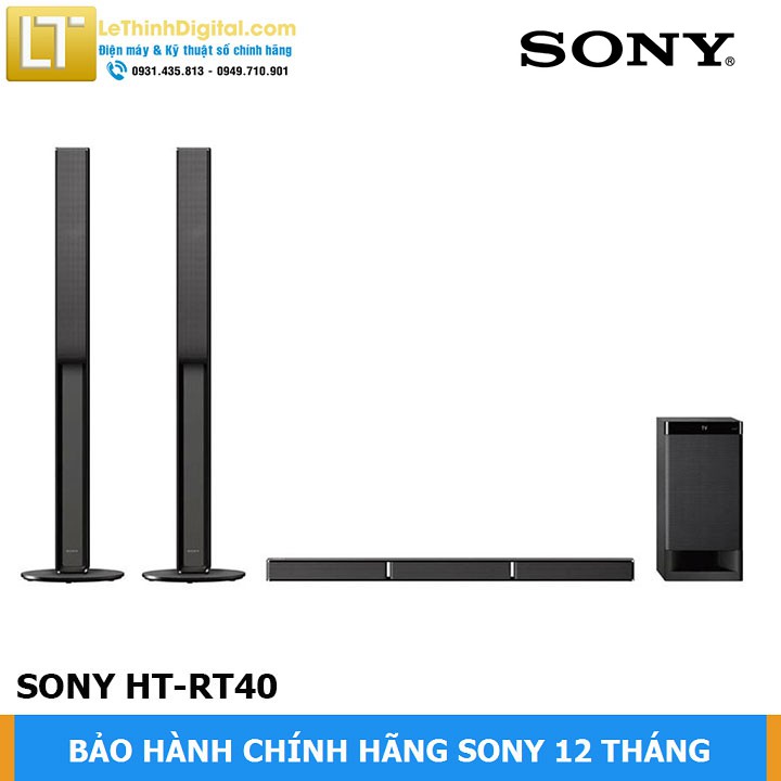 [Giao miễn phí tại TP.HCM] Dàn âm thanh Sound Bar SONY HT-RT40 - Hãng phân phối - Bảo hành chính hãng 12 tháng