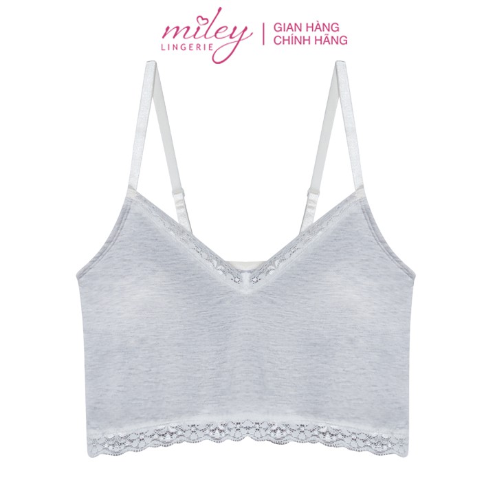 Bộ Đồ Lót Nữ Cotton Lụa Phối Ren Nature Wind Miley Lingerie BRC1113_FCP1111