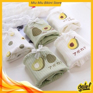 Quần Lót Nữ ♥️FREESHIP♥️ Quần Lót Nữ Quả Bơ Siêu CuTe ( Chọn Màu )🌿 Miu Miu Store