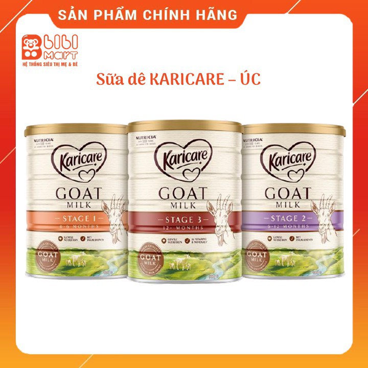 Sữa dê KARICARE ÚC Hộp 900g 💟 FREESHIP💟 tăng cường hệ miễn dịch, xương và răng chắc khỏe, giúp bé phát triển toàn diện