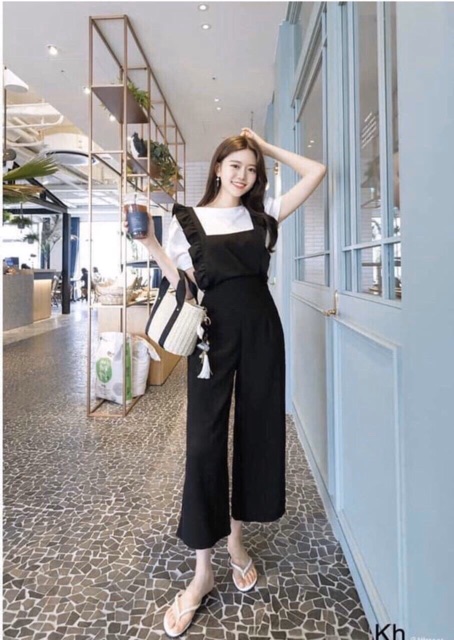 Set bộ yếm cát hàn siêu xinh