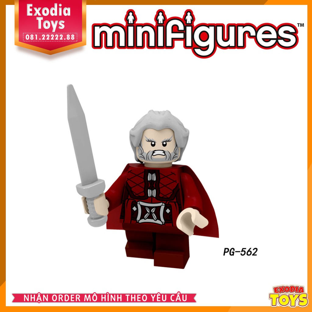 Xếp hình Minifigure nhân vật Chúa Tể Những Chiếc Nhẫn và Người Hobbit : Lord Of The Ring - POGO 8183