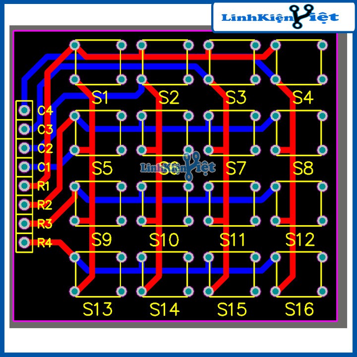 Bàn Phím Ma Trận 4x4 V2 ( Phím Cắm )