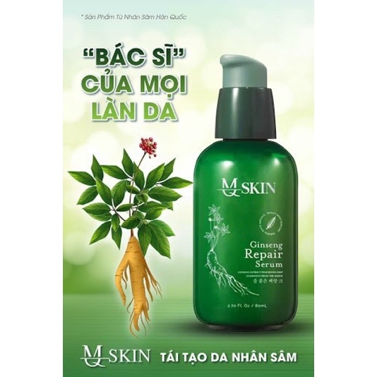 thay da MQ nhân sâm tái tạo da ( mẫu cũ )