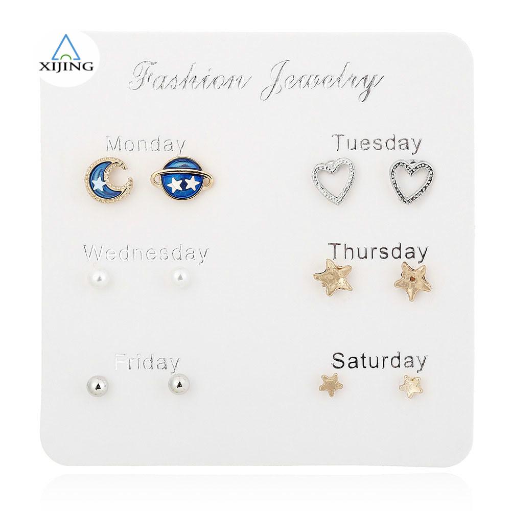 Set hoa tai kiểu dáng đơn giản dễ thương cho nữ