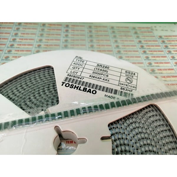 Combo 50 chiếc Diode Schottky kí hiệu SS24 DO-214AC 2A 40V