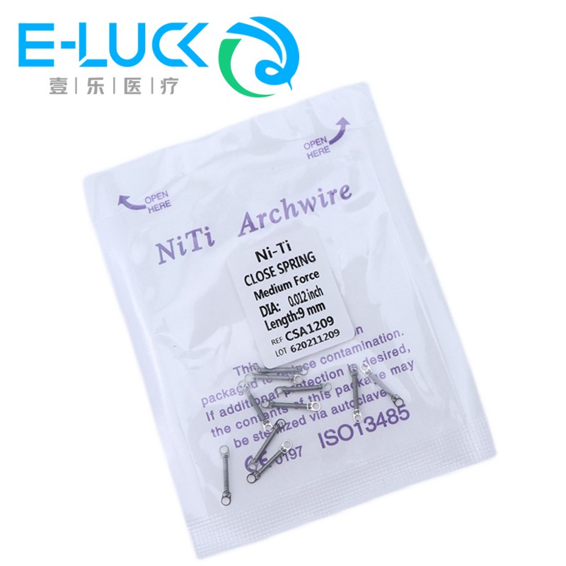 Set 10 dây lò xo khóa Niti dùng cho chỉnh nha chuyên dụng chất lượng cao