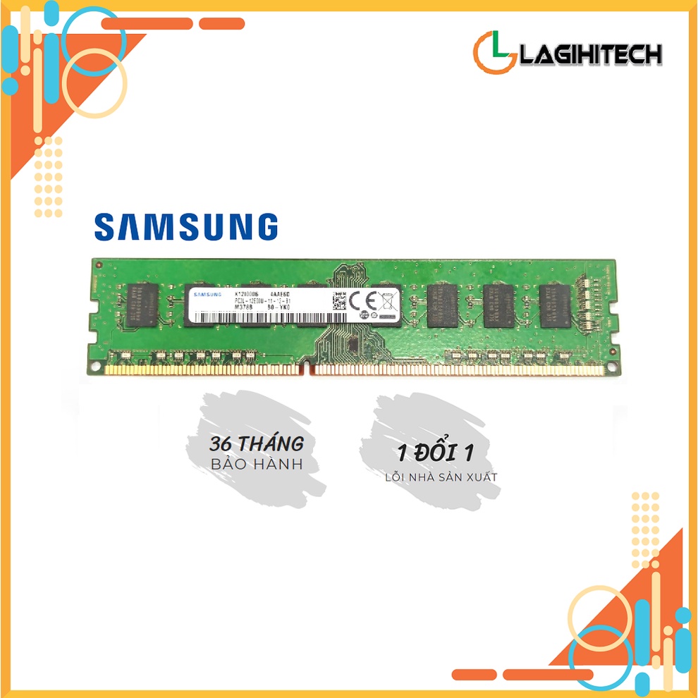 *LAGIHITECH* RAM Máy bàn PC DDR3L 4GB / 8GB BUS 1600Mhz Chính Hãng Samsung / Hynix - Bảo Hành 3 năm