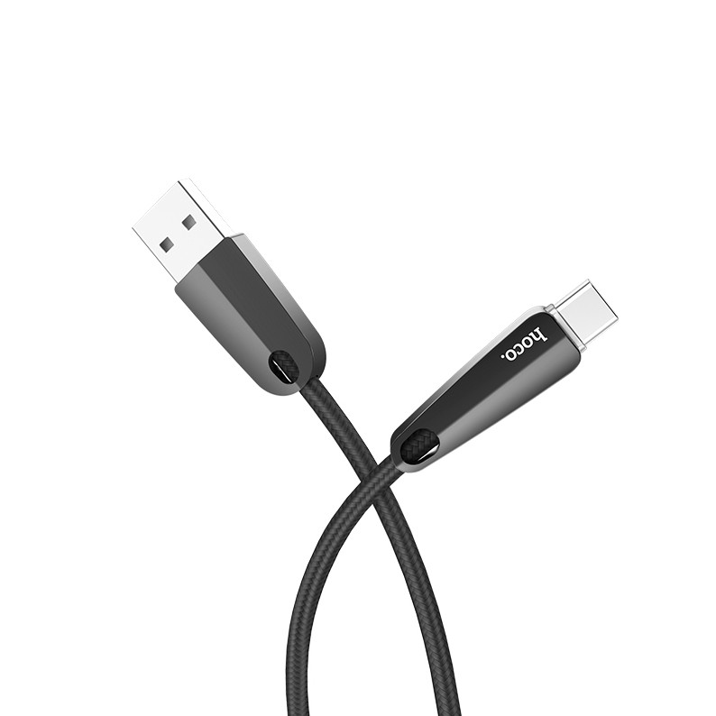 Dây Cáp Sạc tự ngắt dây dù HOCO U35 Type C 1m2 Dành cho điện thoại Huawei Samsung Oppo Realme giá rẻ bền đẹp