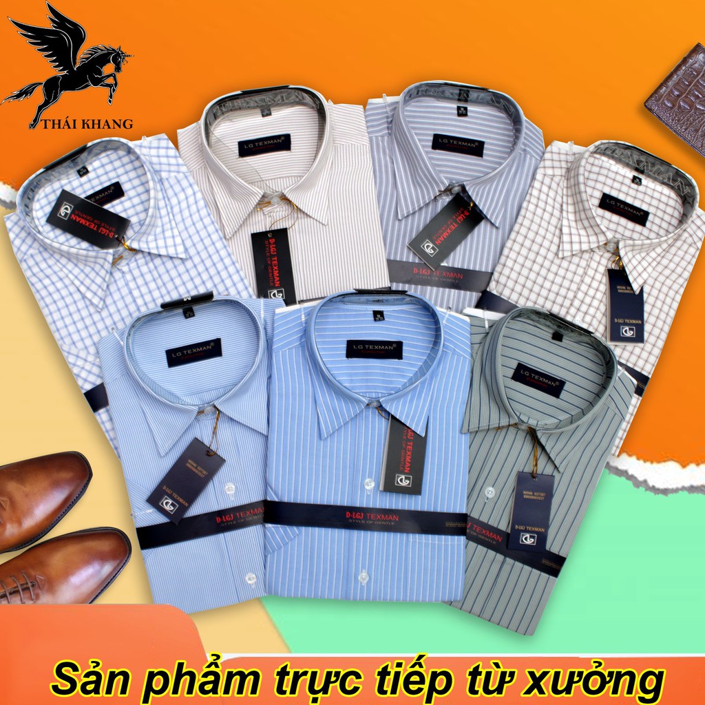 Áo sơ mi nam trung niên tay ngắn vải Đũi mềm mát chống nhăn bền màu mặc BAO ĐẸP | BigBuy360 - bigbuy360.vn