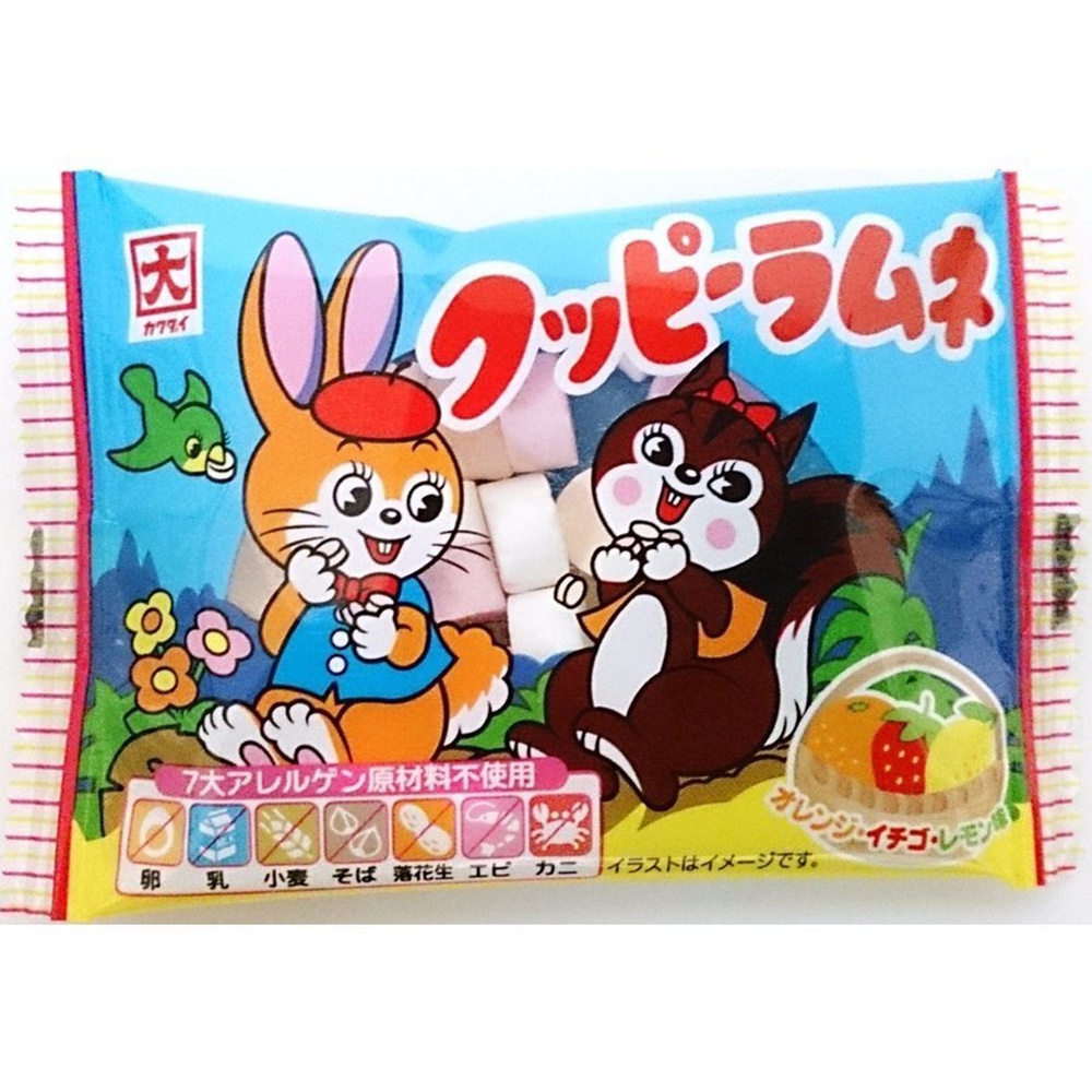 Kẹo Soda trái cây thỏ con Kakudai Seika - Hachi Hachi Japan Shop