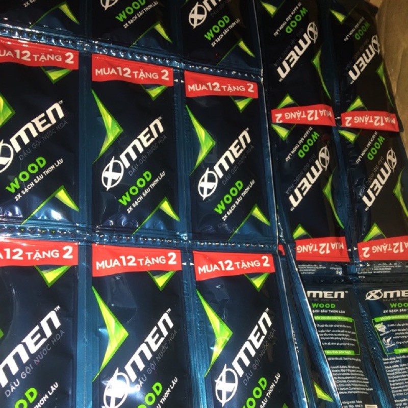 Combo 5 Dây Gội XMEN Wood hương nước hoa thơm lâu 14 gói